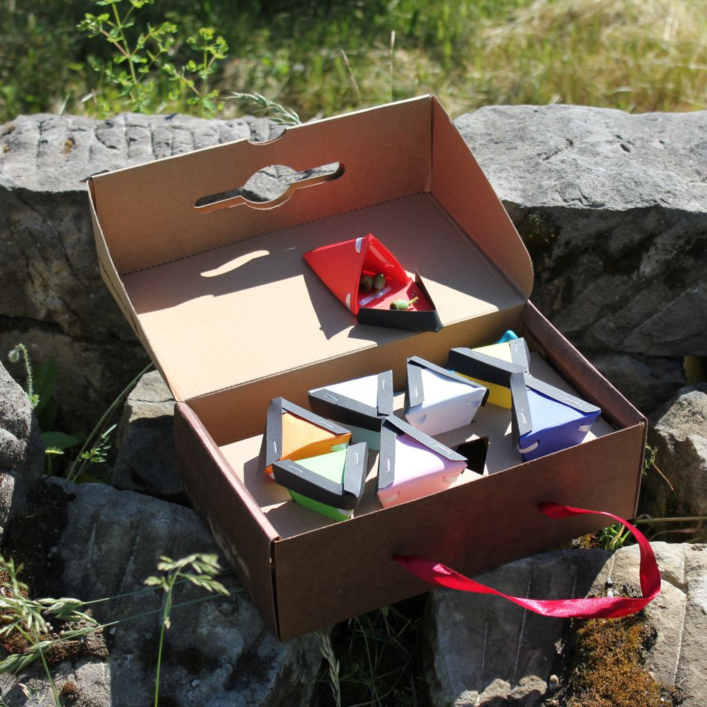 Starter Box für Samentütchen, Gartenschere und Bleistift